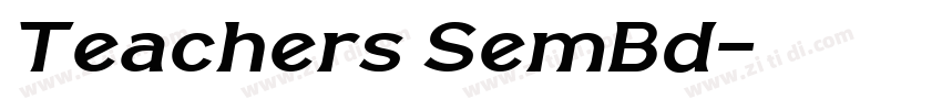 Teachers SemBd字体转换